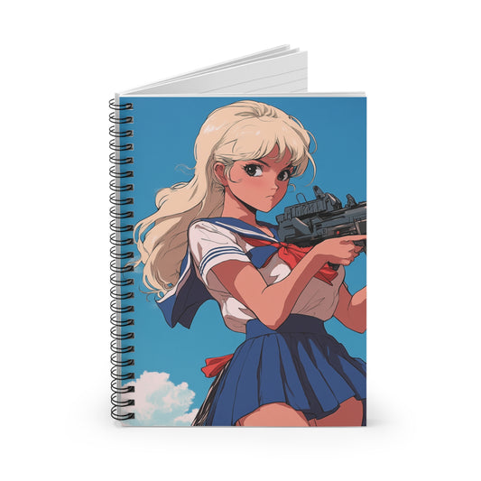 Anime-Inspired Spiral Notebook - For Artists & Fans, School Supplies, Journal, Gift for Students, Creative Writing
