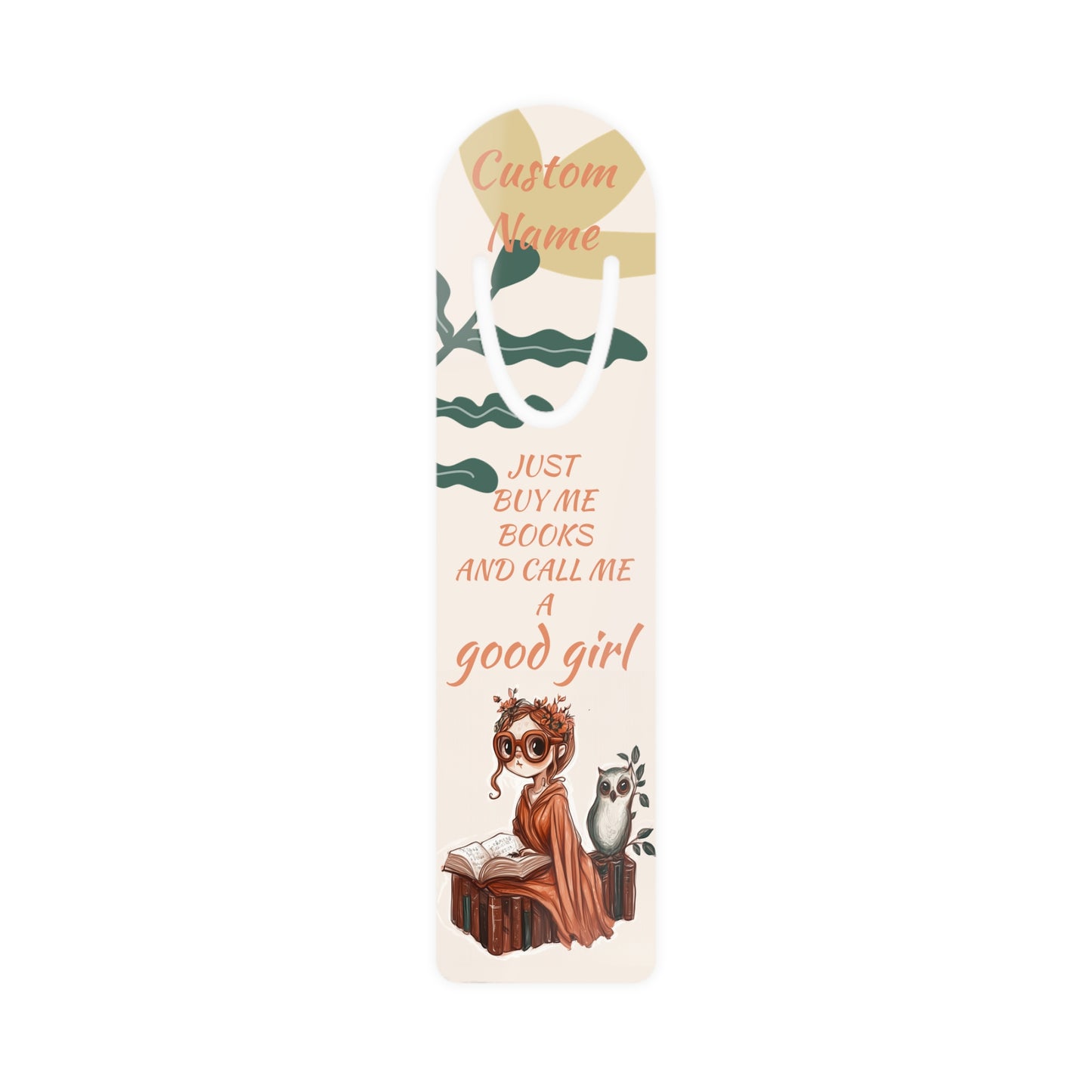 Personalized Call me a good girl Bookmark | Custom Printed Name + Tagline