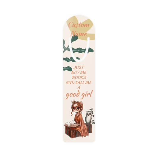 Personalized Call me a good girl Bookmark | Custom Printed Name + Tagline