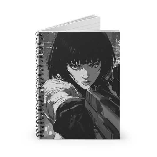 Fierce Art Spiral Notebook, Motivational Journal, Sketchbook, Gift for Artists, Cool Stationery