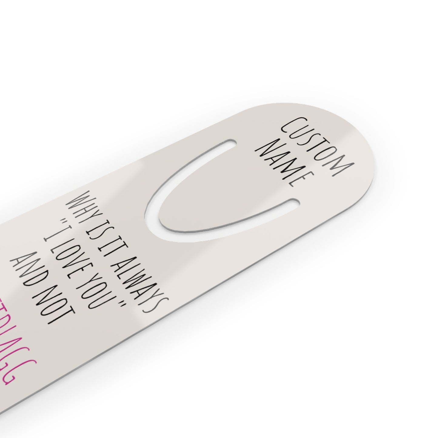 Personalized Smut STFUATTDLAGG Bookmark | Custom Printed Name