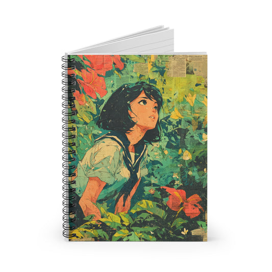 Artistic Spiral Notebook: Dreamy, Nature-Inspired Design for Students & Creatives, Journaling, Gift for Nature Lovers, Eco-Friendly, School