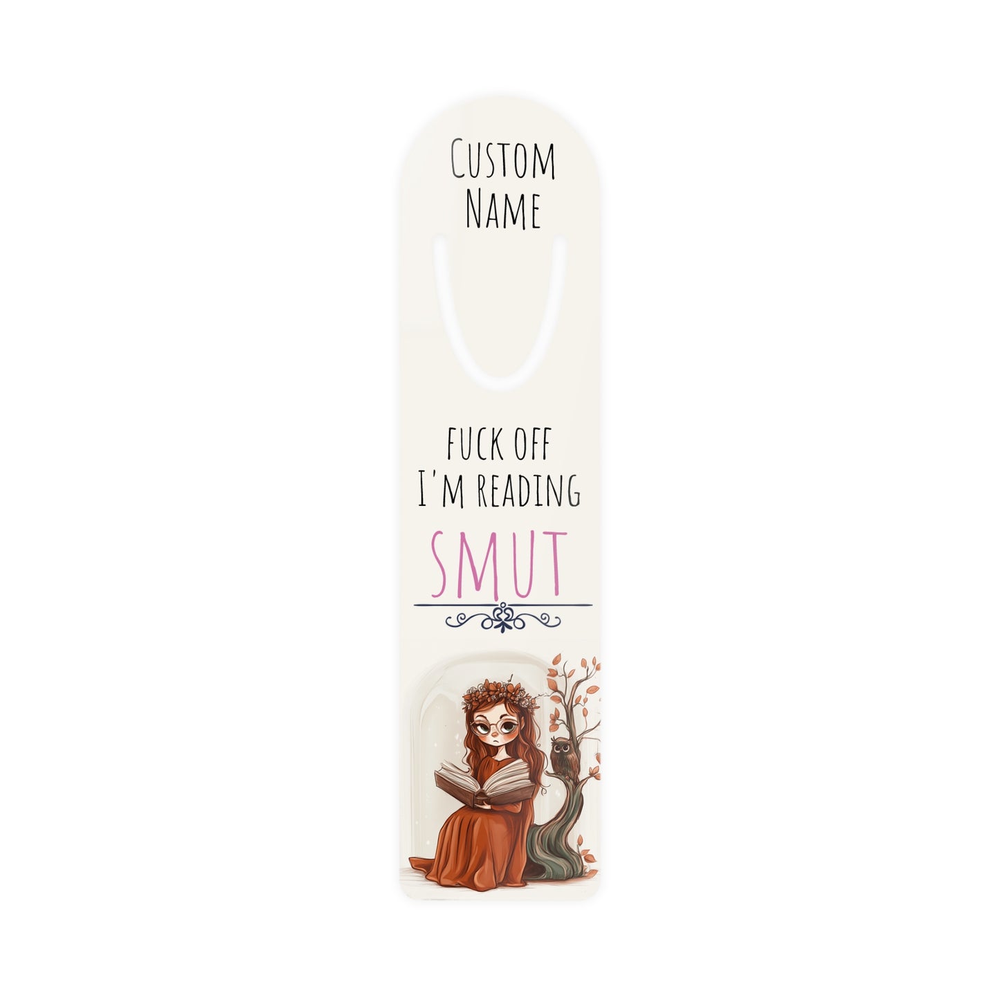 Personalized I'm Reading Smut Bookmark | Custom Printed Name