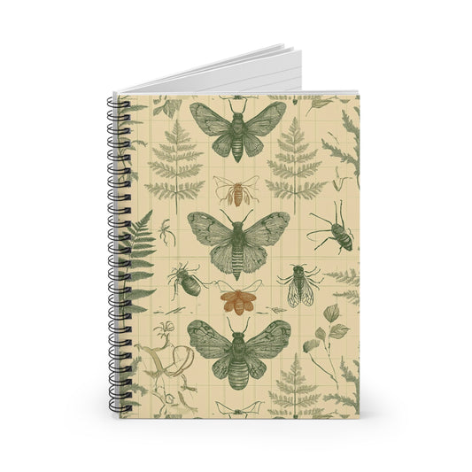 Botanical Insect Spiral Notebook