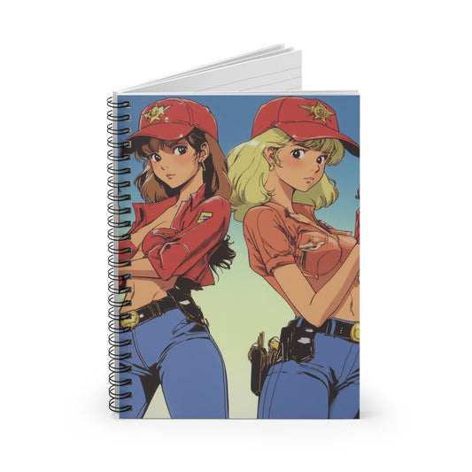 Vintage Anime Spiral Notebook - Fun for Students, Artists, Gift, Journaling, School Supplies, Aesthetic Office Decor