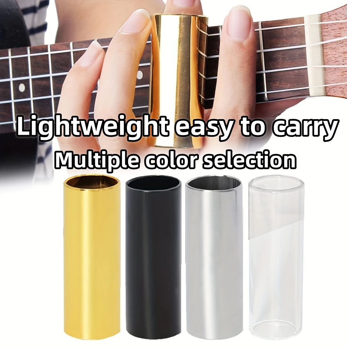Miwayer Guitar Slide Bar: 60MM High Stainless Steel Metal or Glass Finger