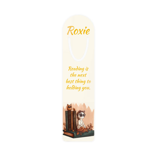 Personalized Romantic & Cottagecore Bookmark | Custom Printed Name + Tagline