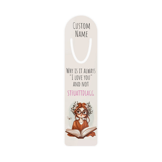Personalized Smut STFUATTDLAGG Bookmark | Custom Printed Name