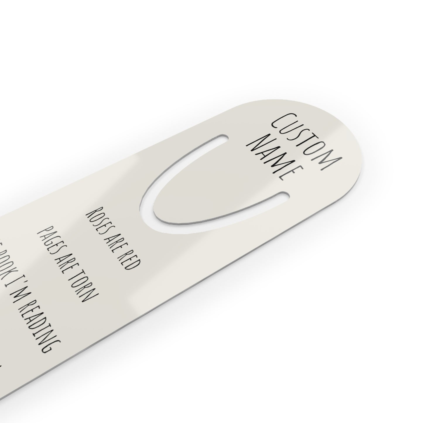 Personalized Smut Poetry Bookmark | Custom Printed Name
