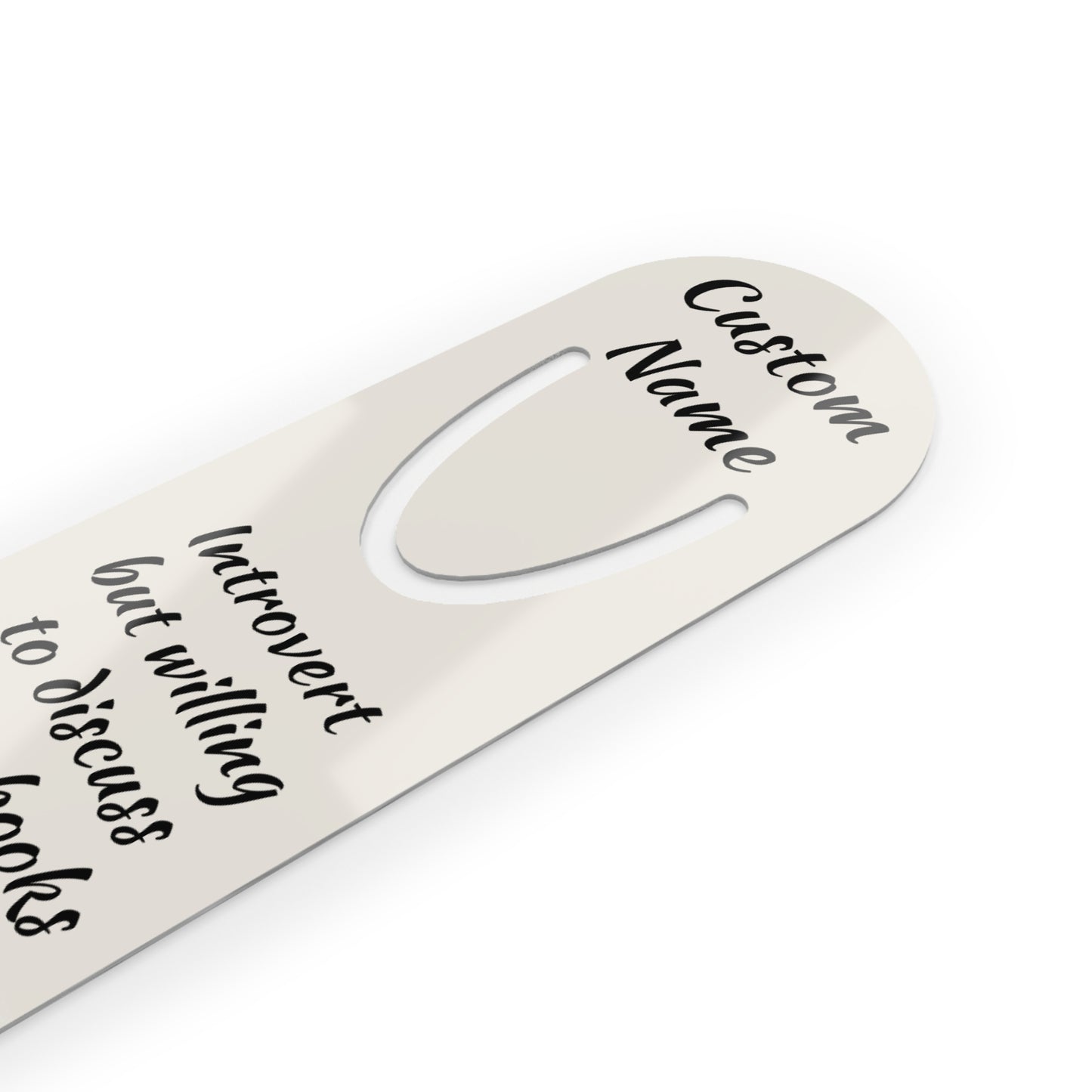Personalized Introvert Bookmark | Custom Printed Name
