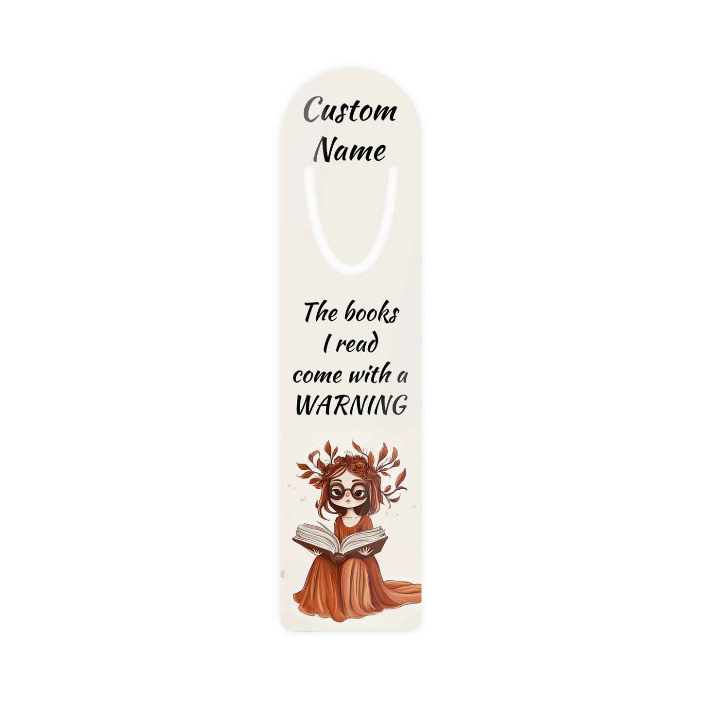Personalized Warning Smut Bookmark | Custom Printed Name + Tagline