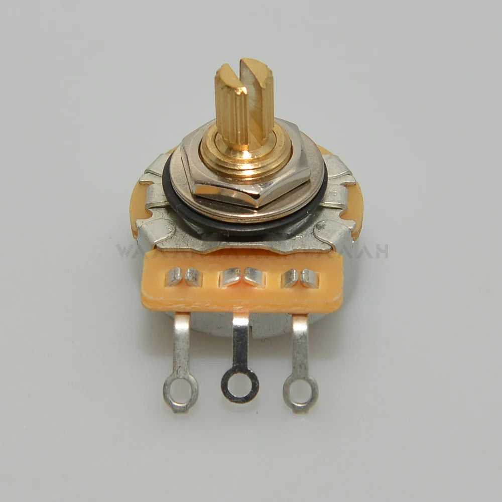 Brass Split Shaft Potentiometer 450G 250K/500K Pots For Electric Guitar and Bass Tone Volume
