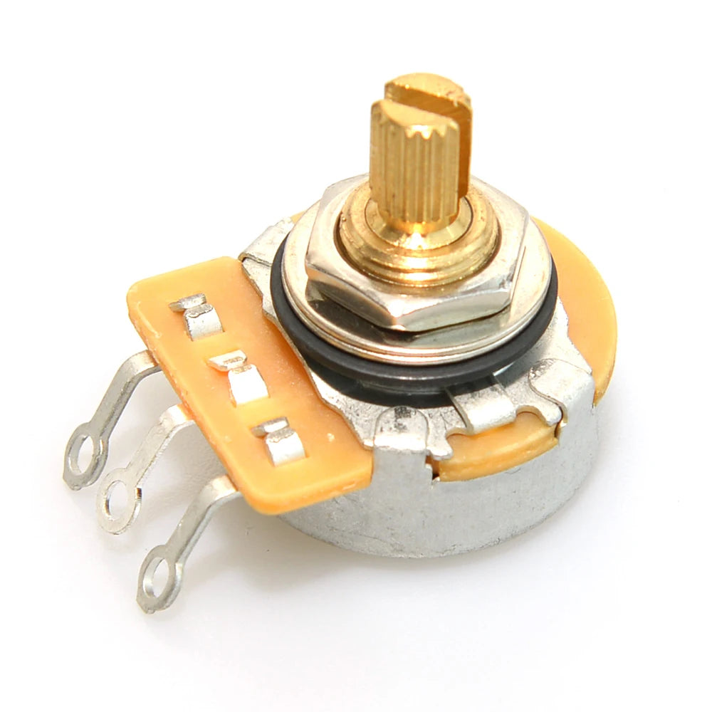 Brass Split Shaft Potentiometer 450G 250K/500K Pots For Electric Guitar and Bass Tone Volume