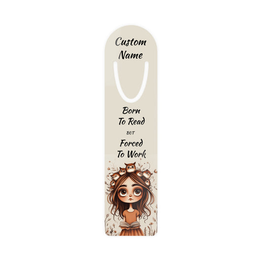Personalized Born to Read Bookmark | Custom Printed Name