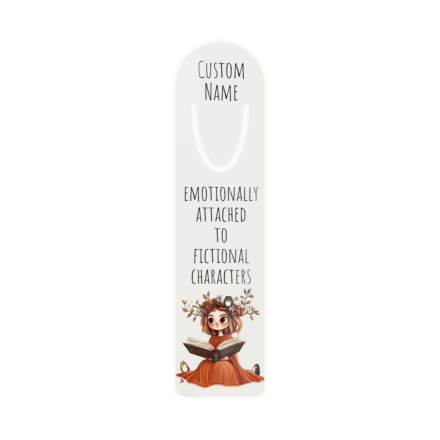 Personalized Emotionally Attached Bookmark | Custom Printed Name