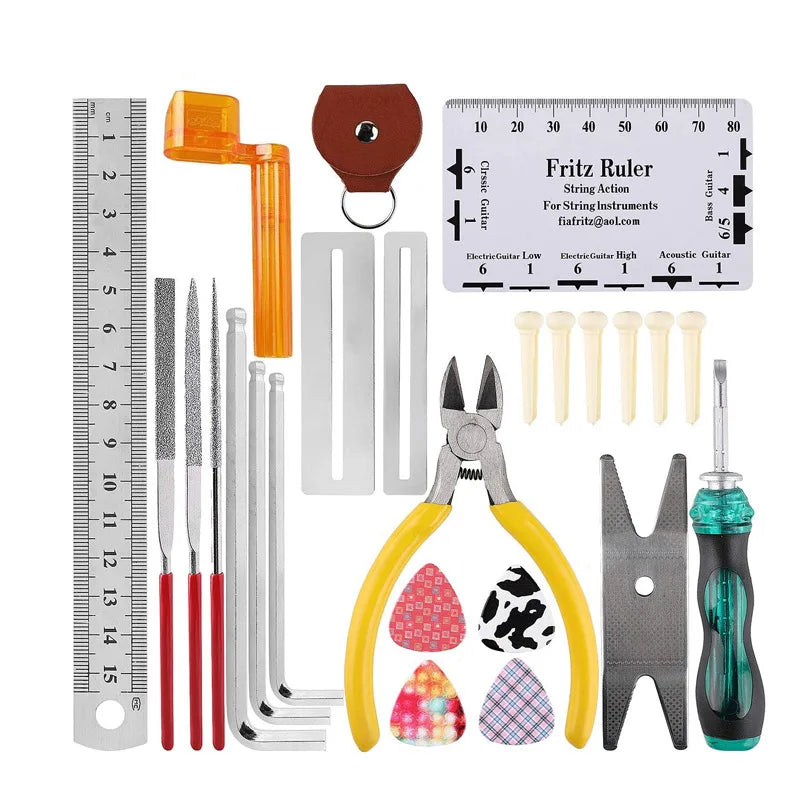 Guitar Repair Kit: 26 Pieces Multifunctional Guitar Repair Kit