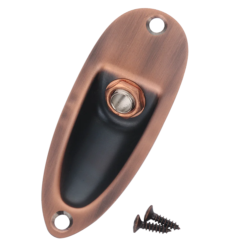 Boat Guitar Jack Plate 6.35mm Guitarra Pickup 1/4 Output Input Jack Socket for Strat Stratocaster Electric Guitar Accessories