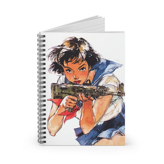 Anime-Inspired Spiral Notebook - Sketchbook for Creatives, Gift for Artists, School Supplies, Journal for Writing, Unique Stationery
