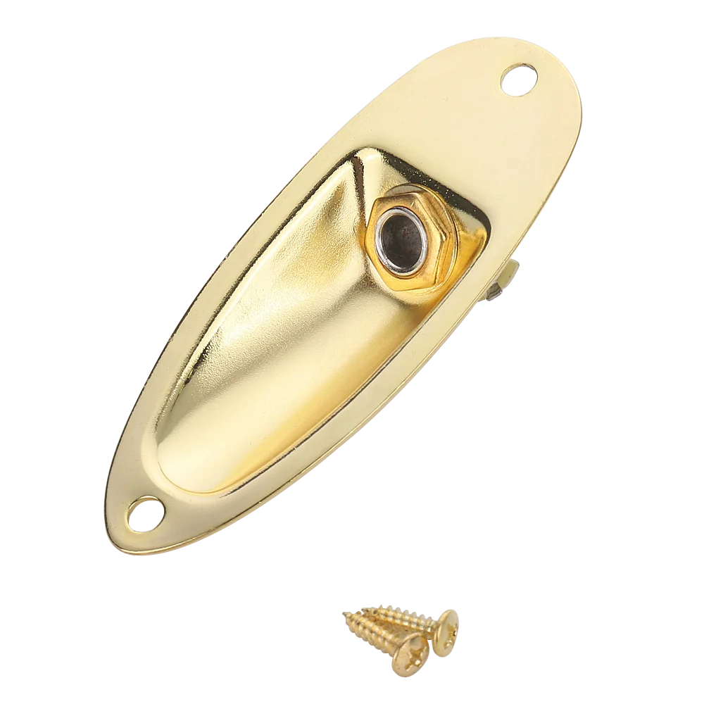 Boat Guitar Jack Plate 6.35mm Guitarra Pickup 1/4 Output Input Jack Socket for Strat Stratocaster Electric Guitar Accessories