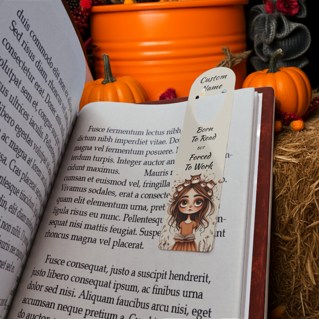 Personalized Born to Read Bookmark | Custom Printed Name