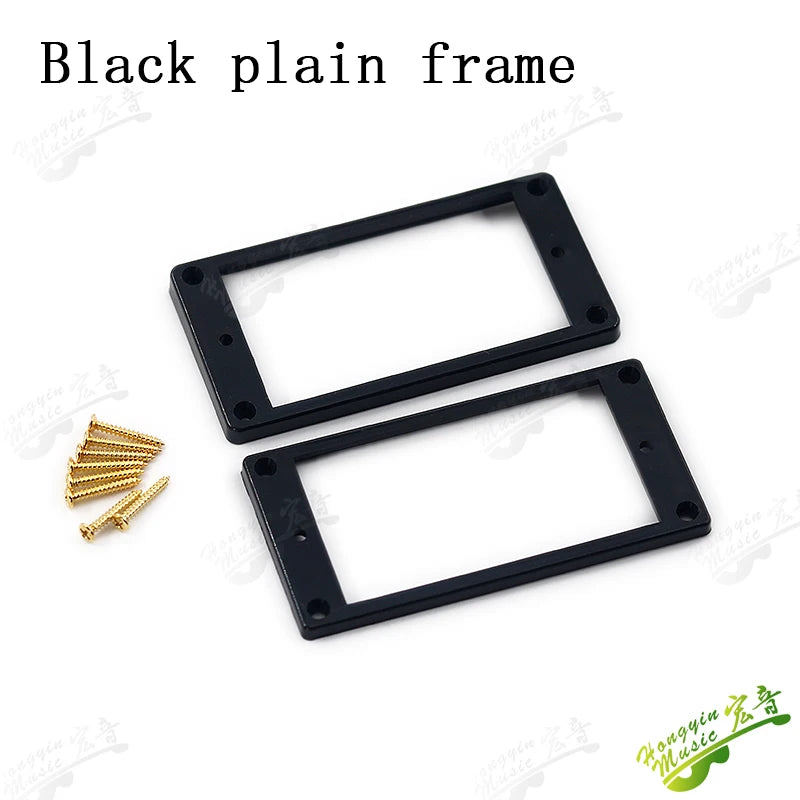 1 Set Electric guitar dual pickup Curved / Flat Humbucker Pickup Mounting Frames