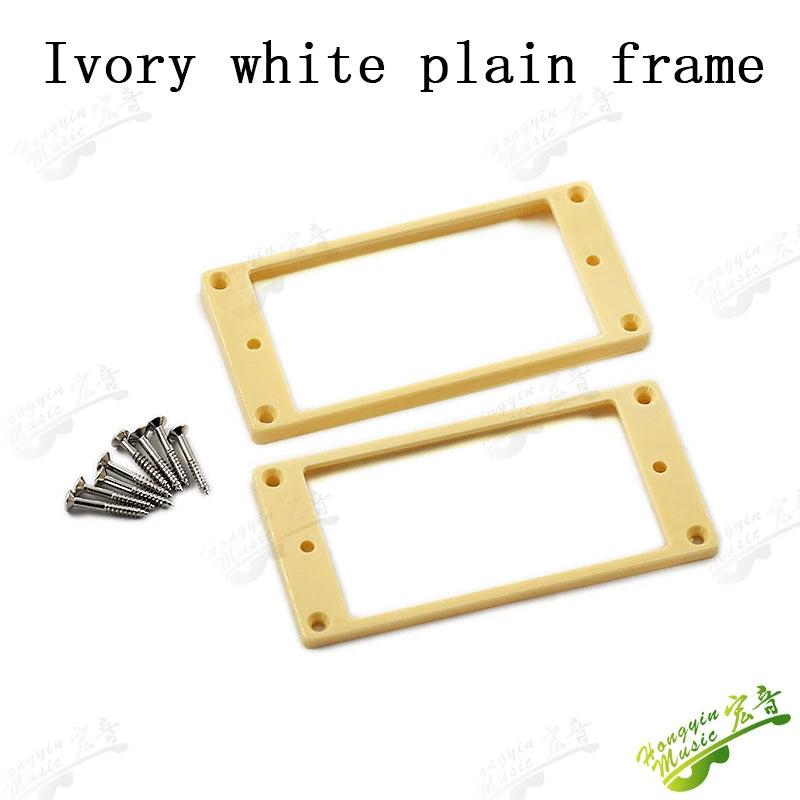 1 Set Electric guitar dual pickup Curved / Flat Humbucker Pickup Mounting Frames
