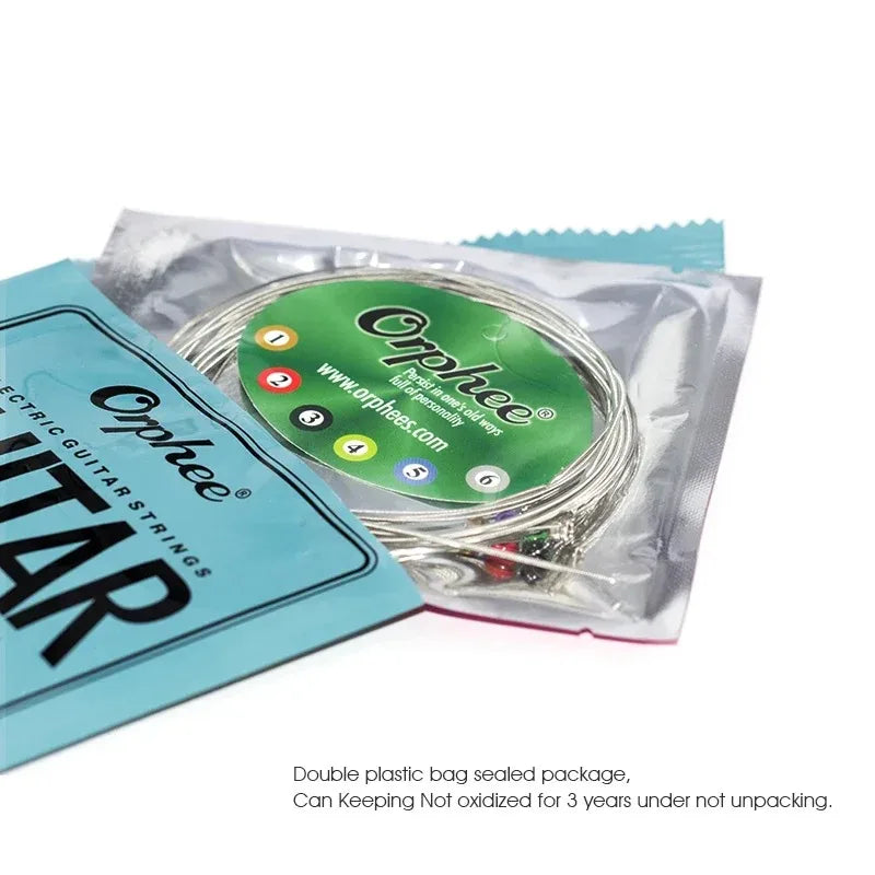 Orphee Set RX Series Electric Guitar Strings Hexagonal Carbon Steel 6 String Core