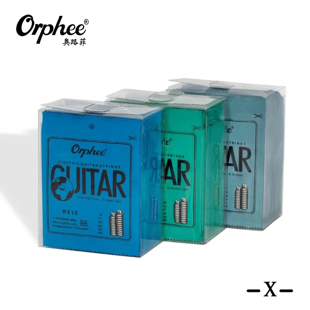 Orphee Set RX Series Electric Guitar Strings Hexagonal Carbon Steel 6 String Core