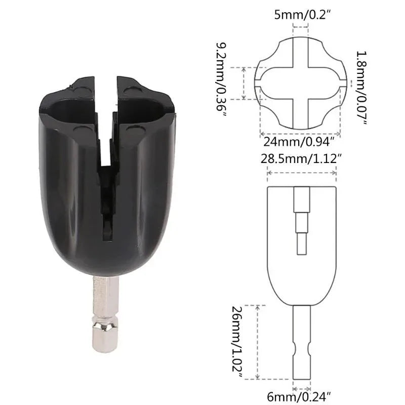 Guitar String Winder Head Hex for Electric Drill