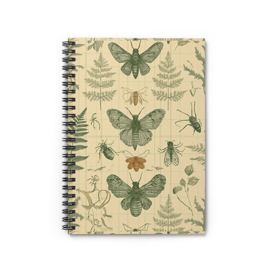 Botanical Insect Spiral Notebook