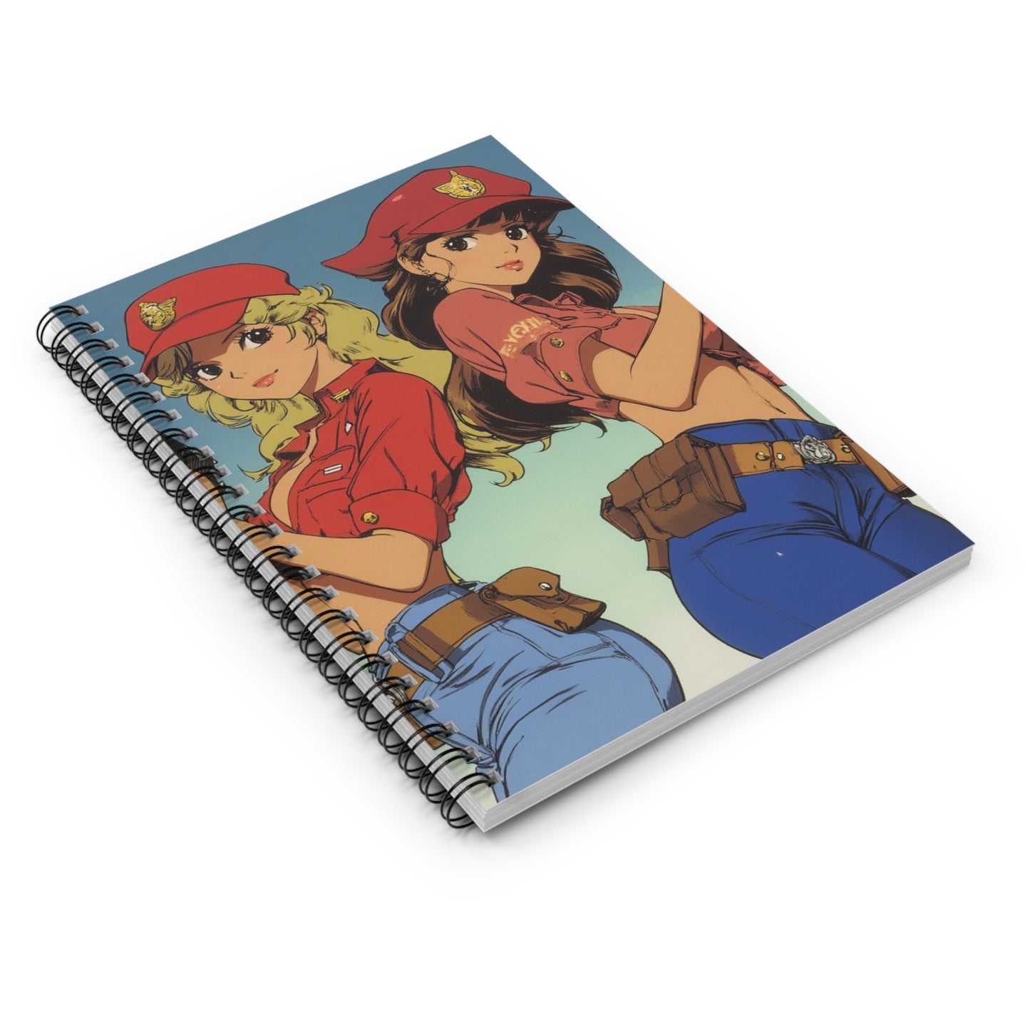 Vintage Anime Spiral Notebook - Ruled Line, Cute Stationery, Journal for Notes, School Supplies, Gifts for Anime Fans