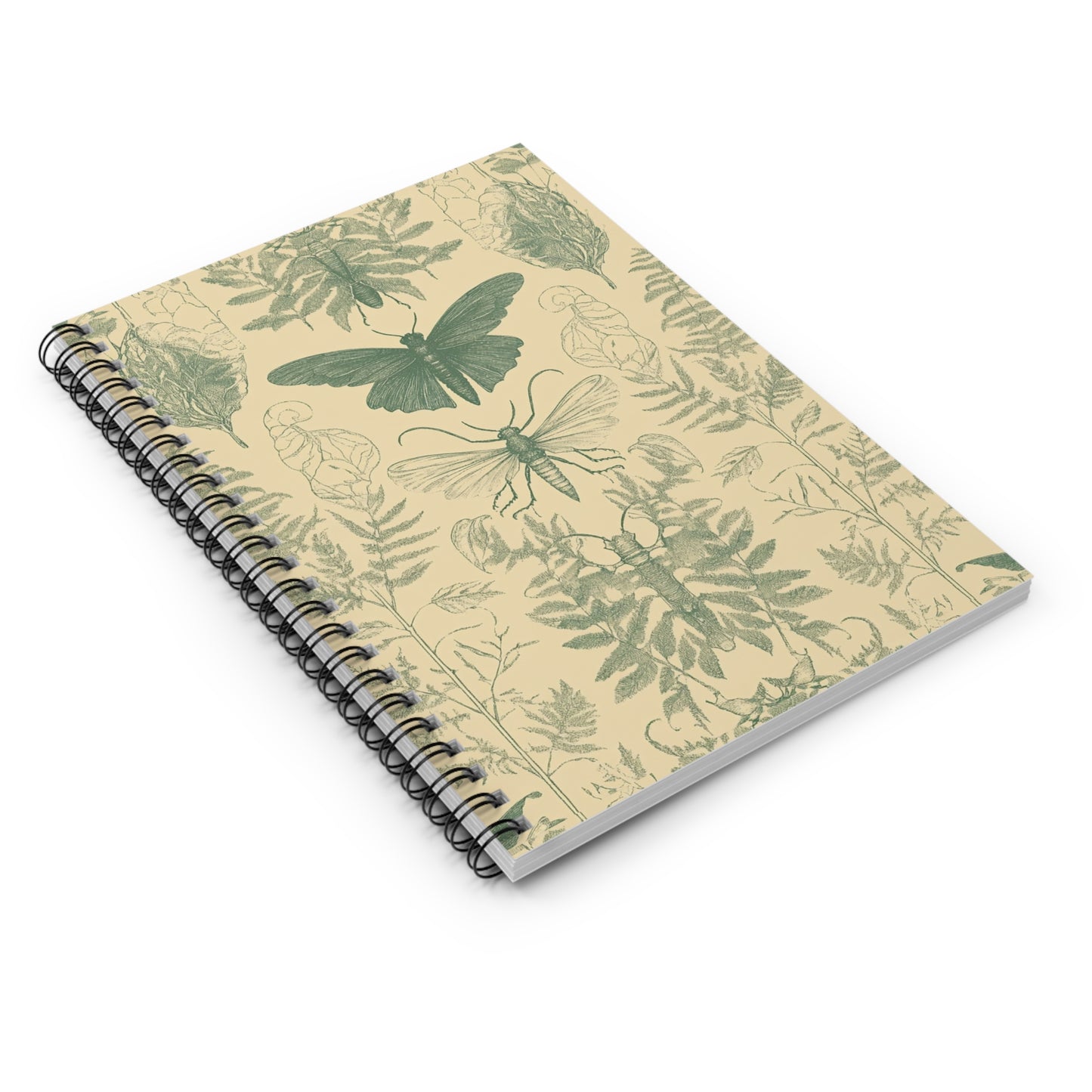 Nature-Inspired Spiral Notebook, Eco-Friendly Journal, Botanical Notebook, Ideal for Gifts, Eco-Conscious Writing