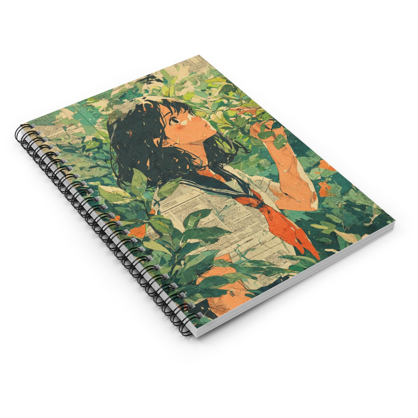 Nature-Inspired Spiral Notebook, Dreamy Journaling Gift for Students & Creatives, Eco-Friendly School Supplies