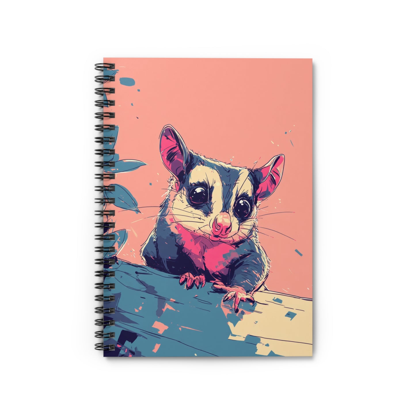 Whimsical Sugar Glider Spiral Notebook - Perfect for Animal Lovers, Journaling, School, Cute Gifts, Nature Enthusiasts