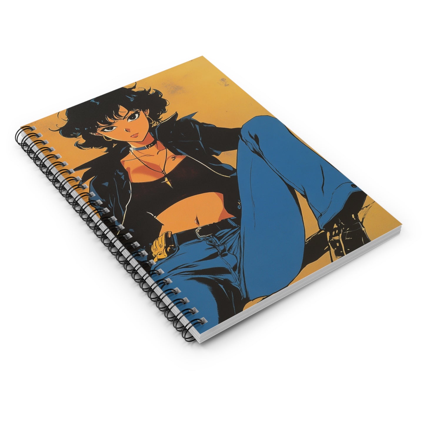Rebellious Spirit Spiral Notebook - Perfect for School, Journaling, Gifts, Notes, Anime Lovers, Nostalgia