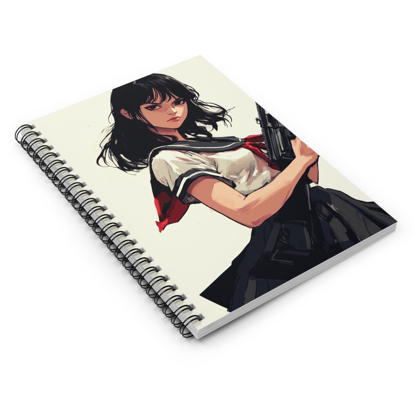 Fierce Warrior Spiral Notebook - Ruled Line, Art Journal, Sketchbook, Cute Stationery, Gift for Artists, School Supplies