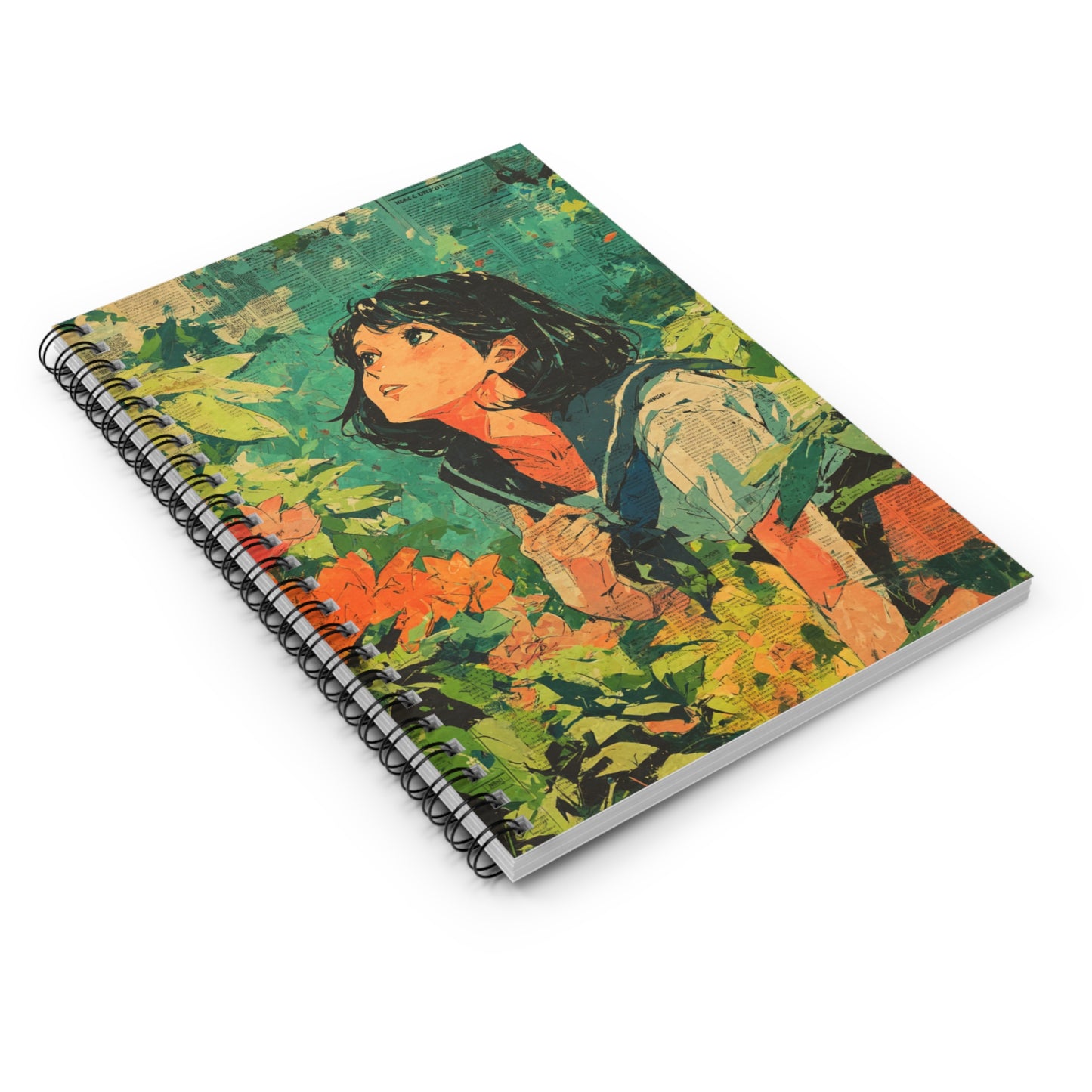 Dreamy Nature Spiral Notebook - Ruled Line, Journal for Artists, Gifts for Students, Eco-Friendly Notepad, Creative Writing Supplies