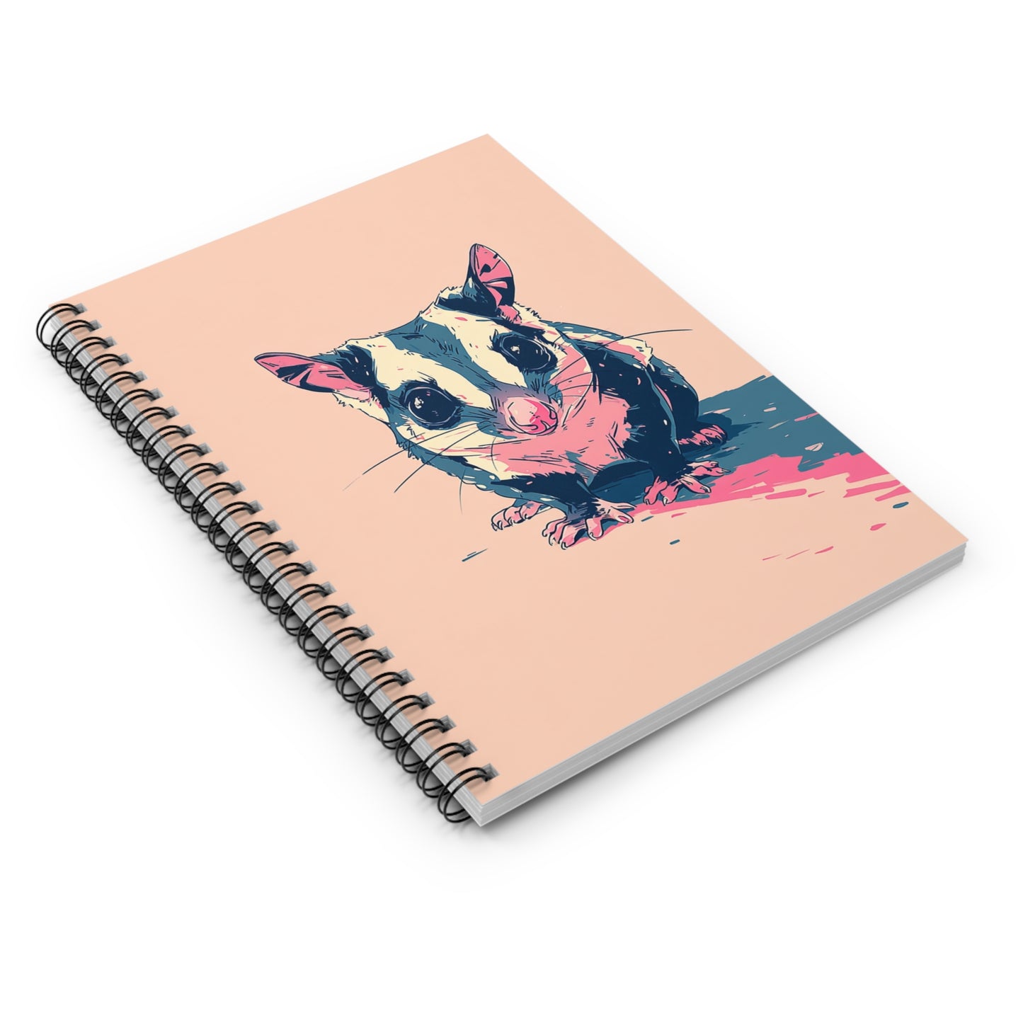 Cute Sugar Glider Spiral Notebook - Perfect for Students, Journal Lovers, Gift for Animal Lovers, School Supplies, Unique Notebooks