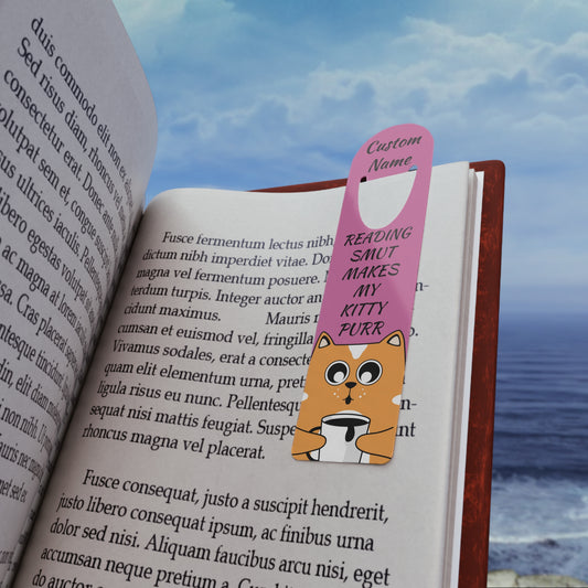 Personalized Kitty Purr Smut Bookmark | Custom Printed Name + Tagline