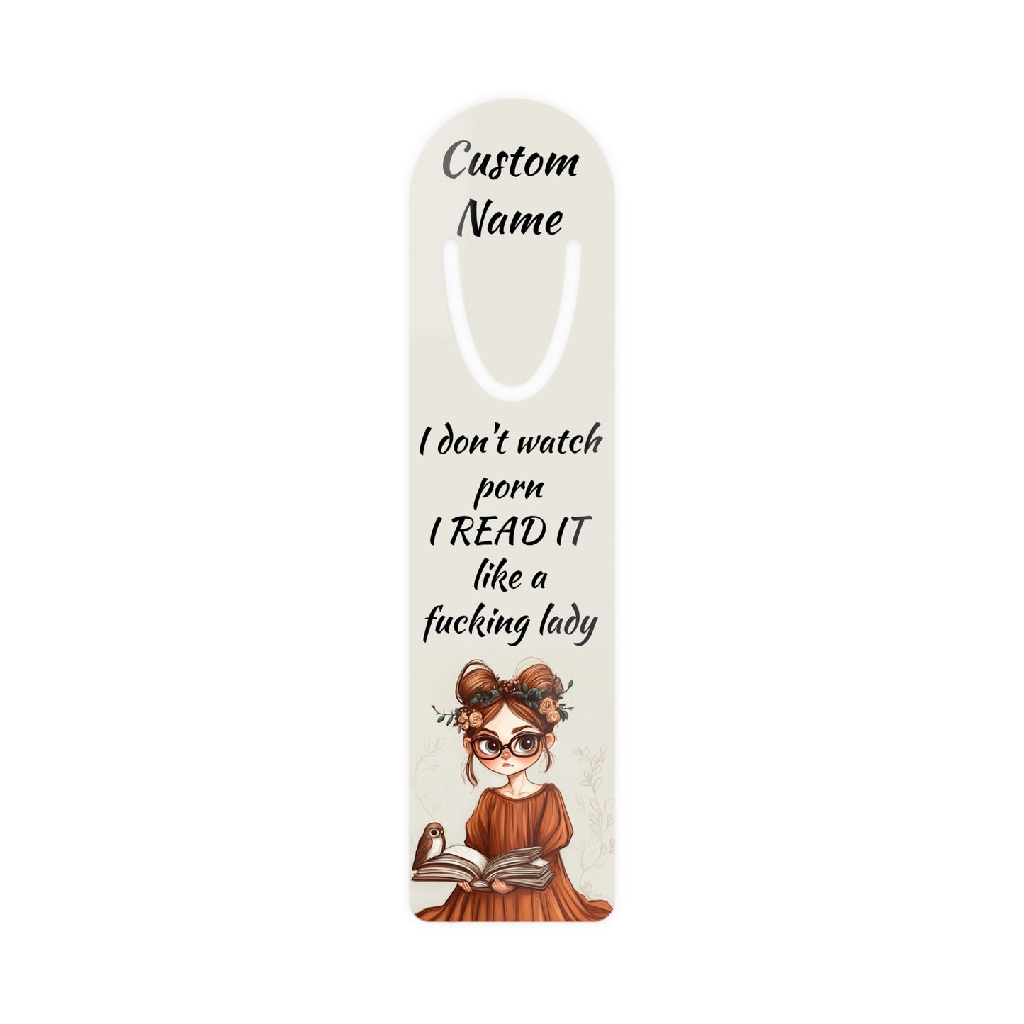 Personalized Cheeky Bookmark | Custom Printed Name