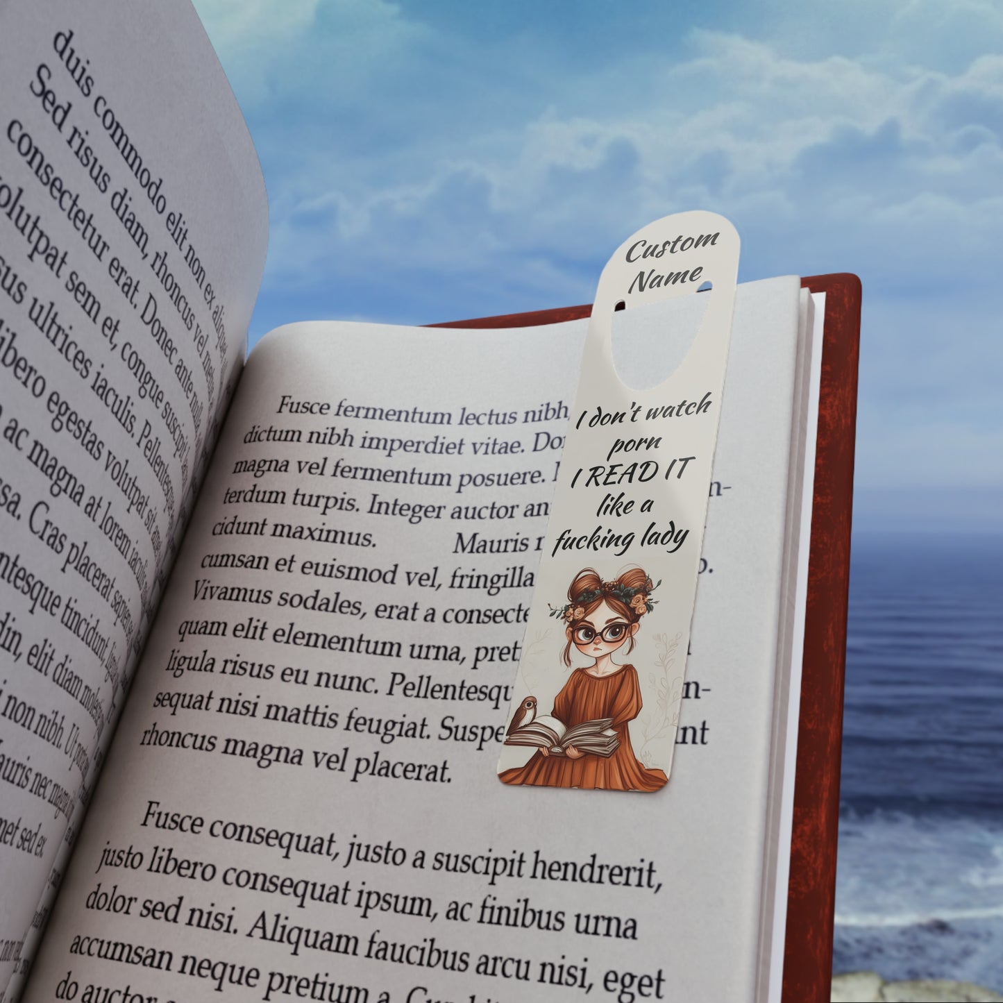 Personalized Cheeky Bookmark | Custom Printed Name