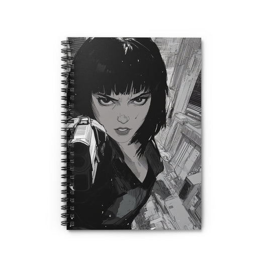 Bold Action Spiral Notebook - Graphic Art, Ideal for Artists, Journal Lovers, Unique Gifts, Stationery for Daily Use, Writing