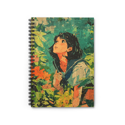 Dreamy Nature Spiral Notebook - Ruled Line, Journal for Artists, Gifts for Students, Eco-Friendly Notepad, Creative Writing Supplies