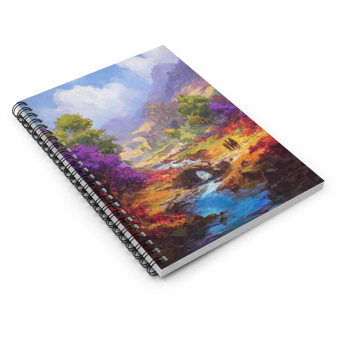 Scenic Spiral Notebook, Colorful Landscape Journal, Perfect for Nature Lovers, Gift for Writers, Study Journal, Travel Diary