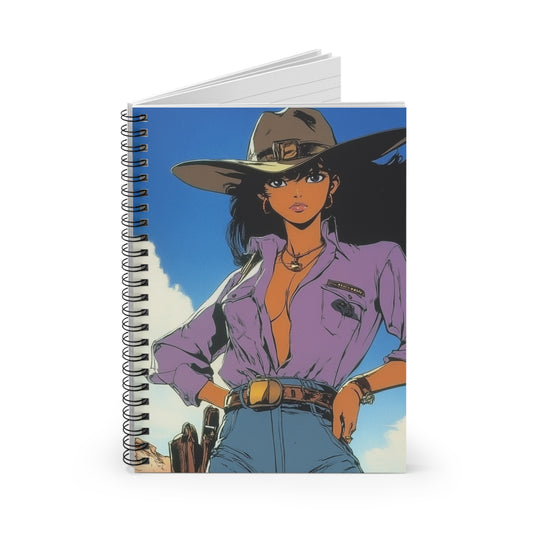 Western Chic Spiral Notebook - Perfect for Cowboys & Cowgirls, Sketching, Journaling, Gift for Artists, Travel Diary, Bullet Journal