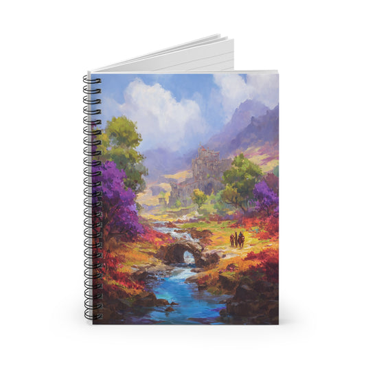 Scenic Spiral Notebook, Colorful Landscape Journal, Perfect for Nature Lovers, Gift for Writers, Study Journal, Travel Diary