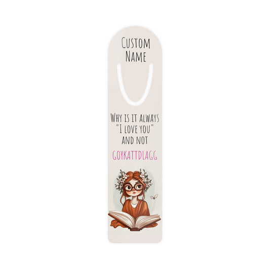 Personalized Smut GOYKATTDLAGG Bookmark | Custom Printed Name