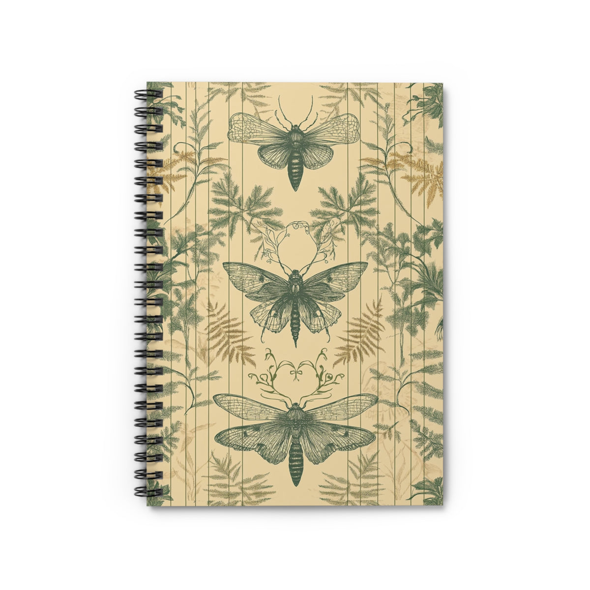 Nature-Inspired Spiral Notebook, Ideal for Journaling, Sketching, Gifts, Eco-Friendly Decor, Bug Enthusiasts
