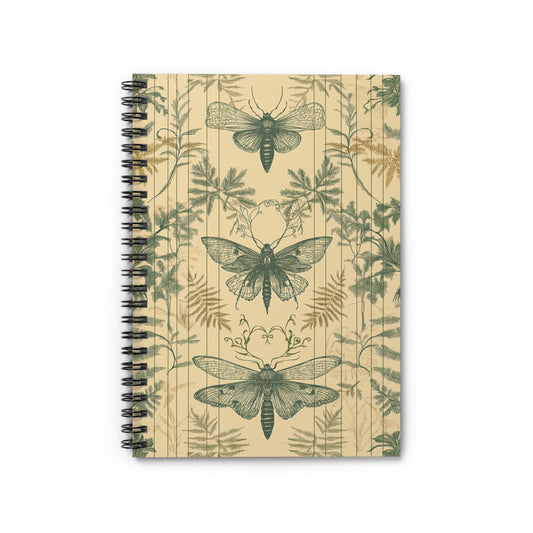Nature-Inspired Spiral Notebook, Ideal for Journaling, Sketching, Gifts, Eco-Friendly Decor, Bug Enthusiasts