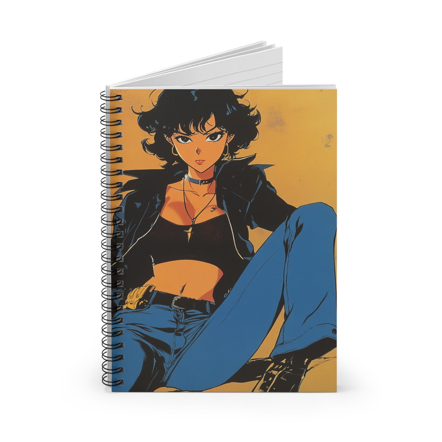 Rebellious Spirit Spiral Notebook - Perfect for School, Journaling, Gifts, Notes, Anime Lovers, Nostalgia